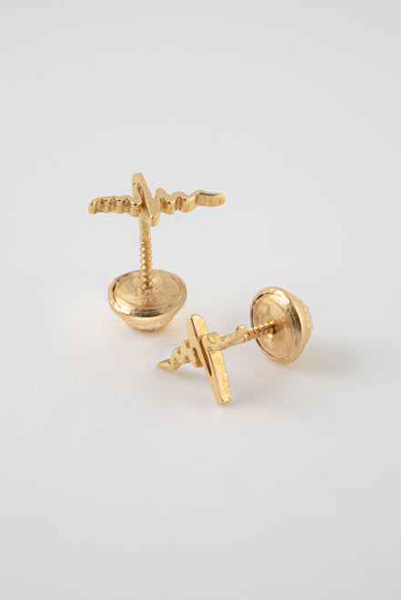 Topos Signos Vitales Oro Amarillo 18k / NA09/ M: 6 mm x 1 cm / P: 0,8 gr