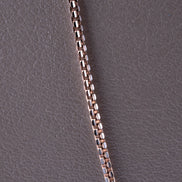 Cadena Veneciana Bicolor Diamantada ( Oro Blanco - Rosado ) 18k / ITA106 / 70 cms / P: 11,9 gr