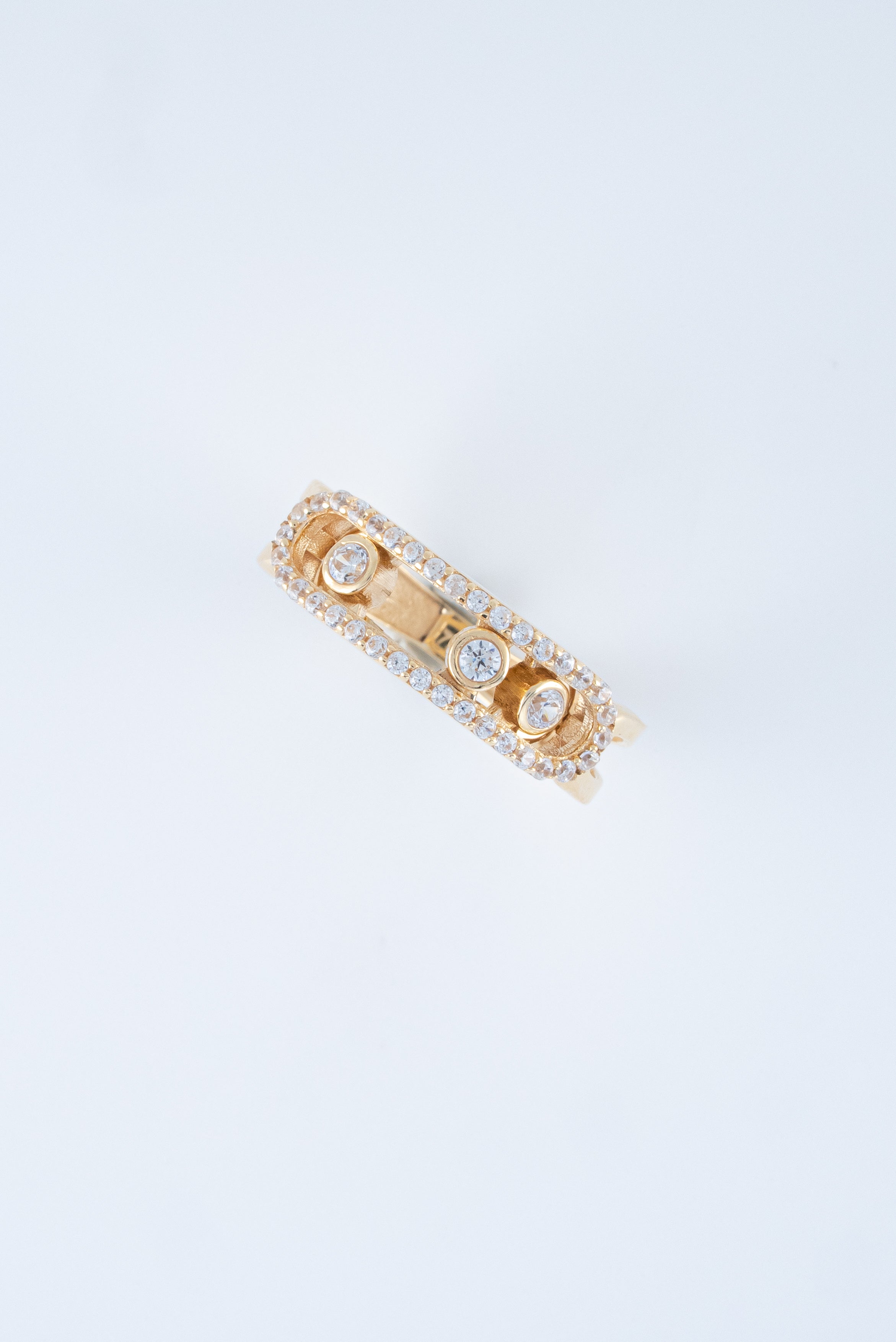 Anillo Circones Oro Amarillo 18k / ITA71 / T: 7 / P: 3,3 gr
