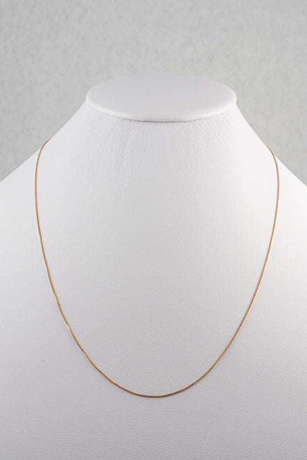 Cadena veneciana Oro Amarillo 18k / ITA91 / M: 1 mm / P: 1,35 gr