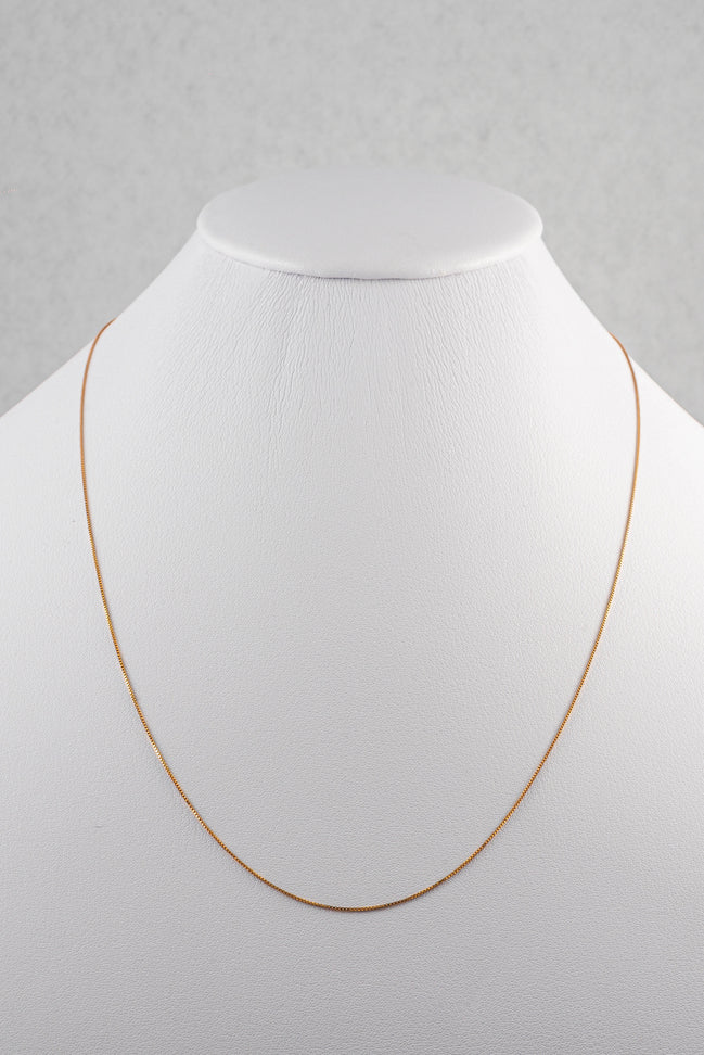 Cadena veneciana Oro Amarillo 18k / ITA91 / M: 1 mm / P: 1,35 gr