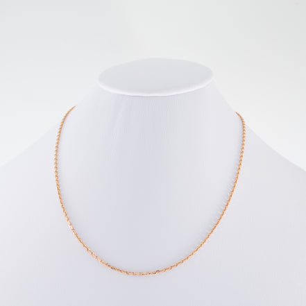 Cadena Forzatina Oro Rosado 18k / ITA180 / 45 cms / M: 2 mm / P: 5.2 gr