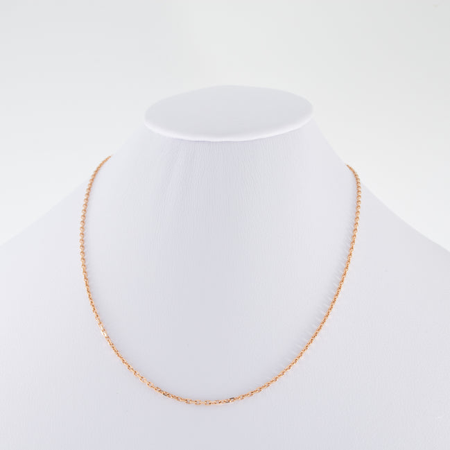 Cadena Forzatina Oro Rosado 18k / ITA180 / 45 cms / M: 2 mm / P: 5.2 gr