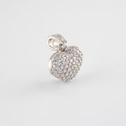 Dije Corazon Circones Oro Blanco 18k /NA102 / M: 1,6 cms x 1,4 cms / P: 2gr