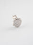 Dije Corazon Circones Oro Blanco 18k /NA102 / M: 1,6 cms x 1,4 cms / P: 2gr