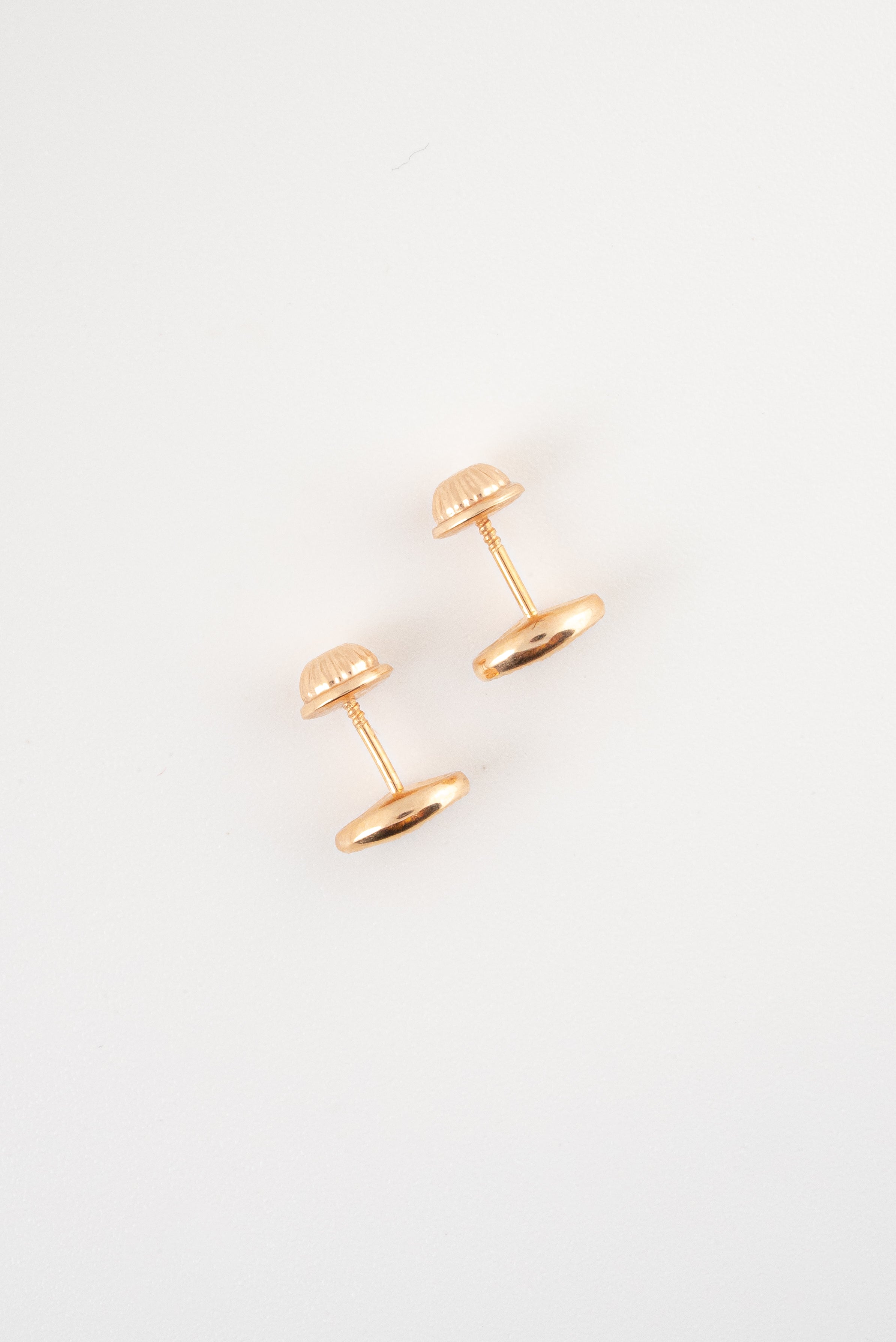 Topos GC Diamantado Oro Rosado 18k /NA09 / M: 8 mm x 6 mm / P: 0,8 gr