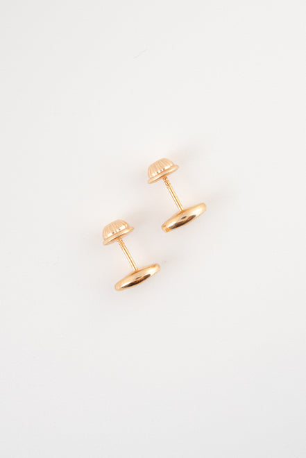 Topos GC Diamantado Oro Rosado 18k /NA09 / M: 8 mm x 6 mm / P: 0,8 gr