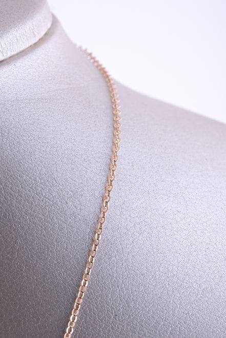 Cadena Roll on Oro Rosado 18 k / ITA121/ 50 cms / P: 2 gr