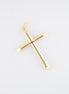 Dije Cruz Lisa Oro Amarillo 18k - NA102 - M: 5 cms x 3 cms - P: 2,2 gr