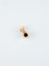 Dije Diamante Negro Cuadrado Oro Rosado 18k/ DDN01/ M: 1 cms x 4 mm