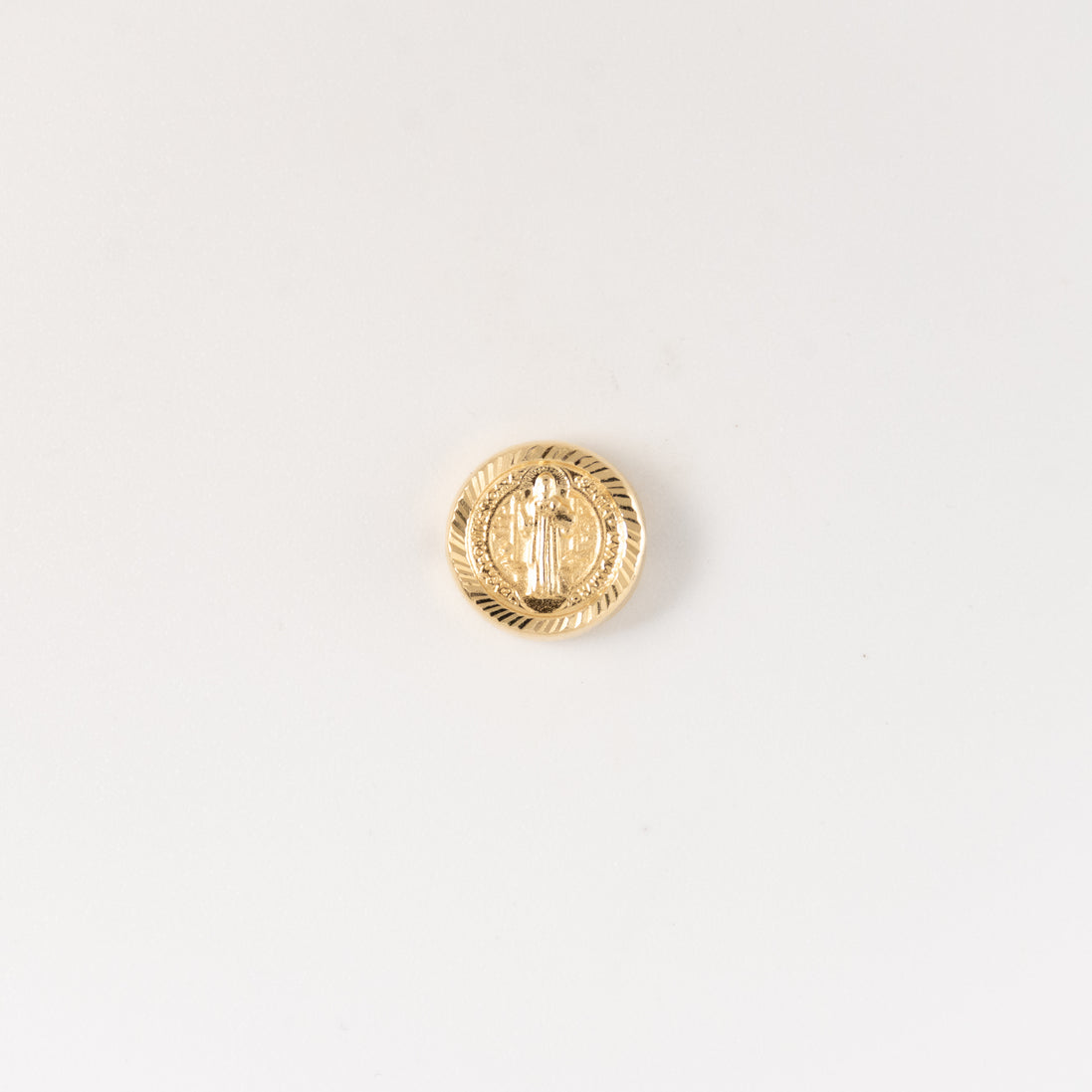 Herraje San Benito Diamantado Oro Amarillo 18k / NA100 / M: 1 cms /  P: 0.5 gr