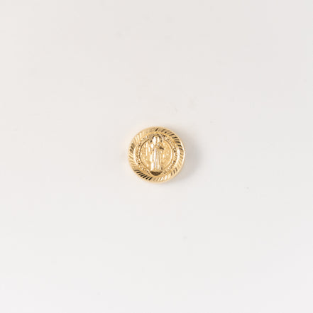 Herraje San Benito Diamantado Oro Amarillo 18k / NA100 / M: 1 cms /  P: 0.5 gr