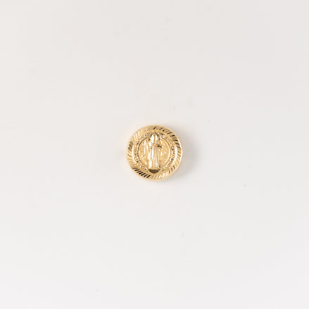 Herraje San Benito Diamantado Oro Amarillo 18k / NA100 / M: 1 cms /  P: 0.5 gr
