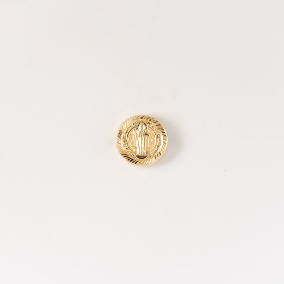 Herraje San Benito Diamantado Oro Amarillo 18k / NA100 / M: 1 cms /  P: 0.5 gr