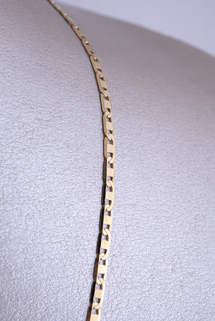Cadena Escalera Oro Amarillo 18k / ITA84 / 60 cms / P: 6,5 gr