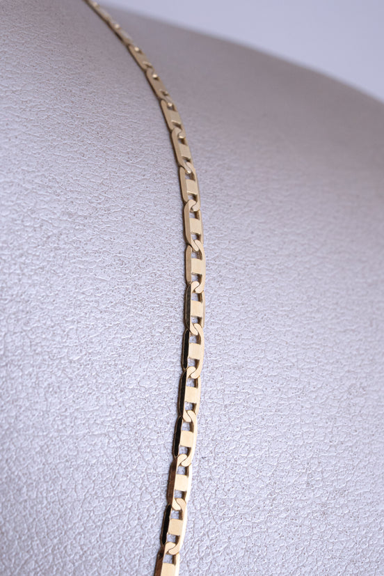 Cadena Escalera Oro Amarillo 18k / ITA84 / 60 cms / P: 6,5 gr