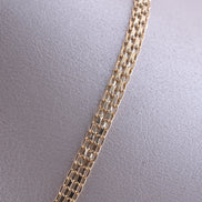 Cadena Bismark Doble Carril Oro Amarillo 18k /ITA50 / 45 cms / P: 6.6 gr