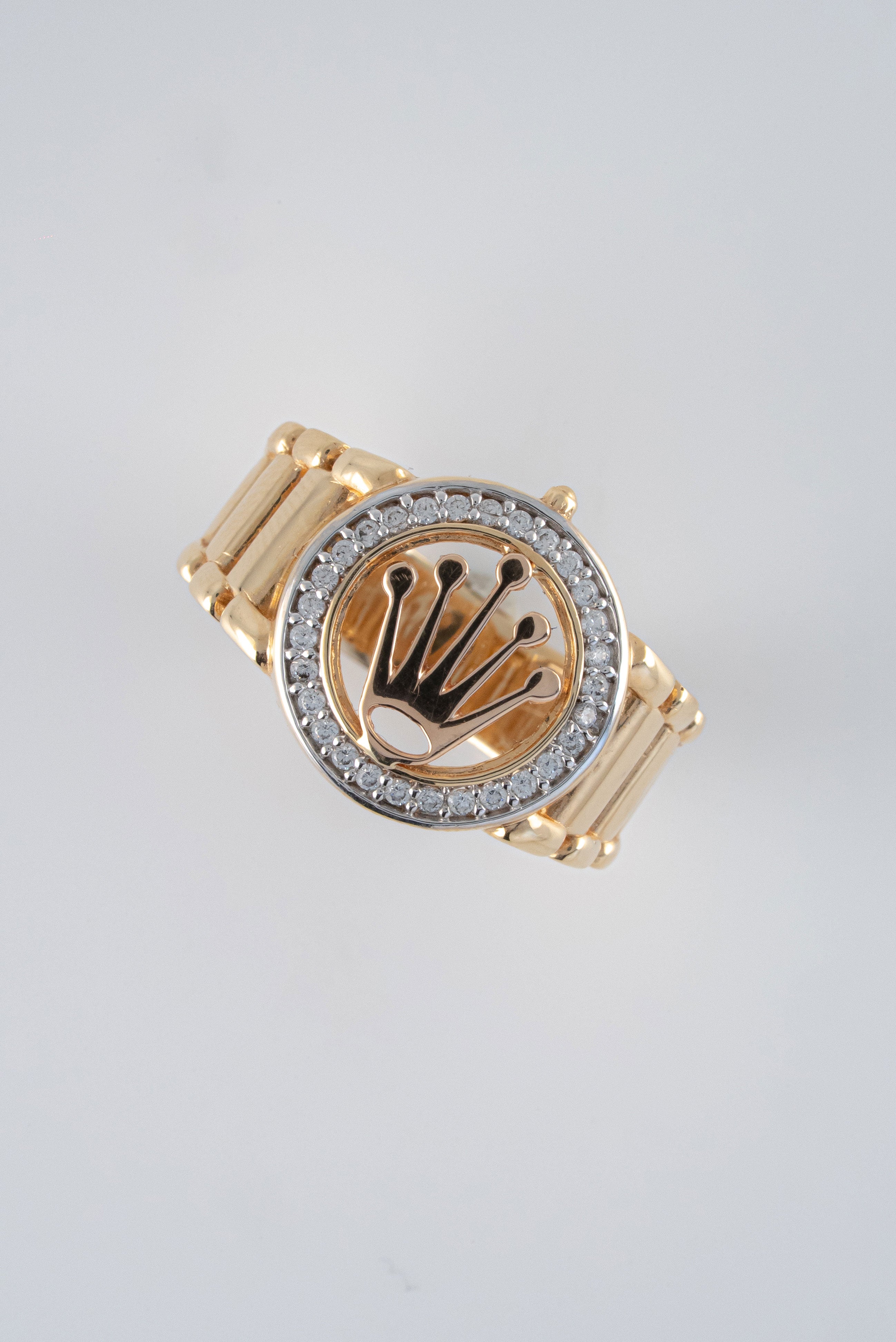 Anillo Oro Amarillo 18k Circones /NA58/ T: 10.5 / Peso: 8,5 gr