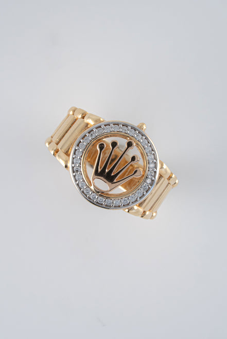 Anillo Oro Amarillo 18k Circones /NA58/ T: 10.5 / Peso: 8,5 gr