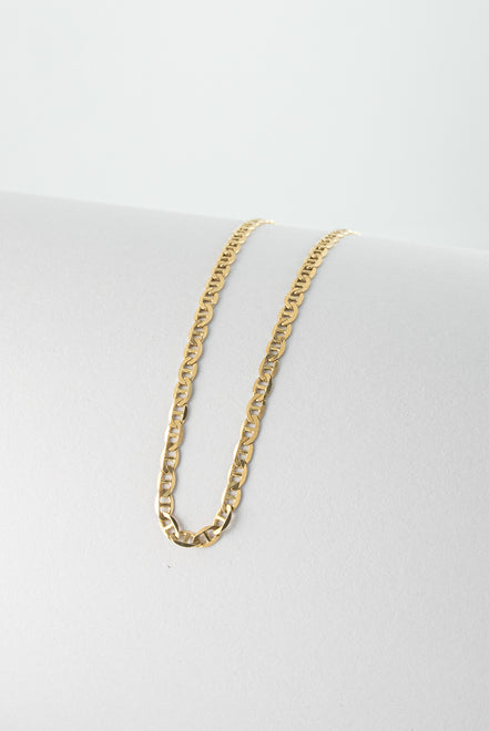 Pulsera Escalera Oro Amarillo 18k / ITA65 / M: 21 cms x 2.5 mm / P: 2 gr