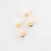 Topos Bisel Circon Negro Oro Amarillo 18k / NA158 / M: 5mm / P: 0,7 gr
