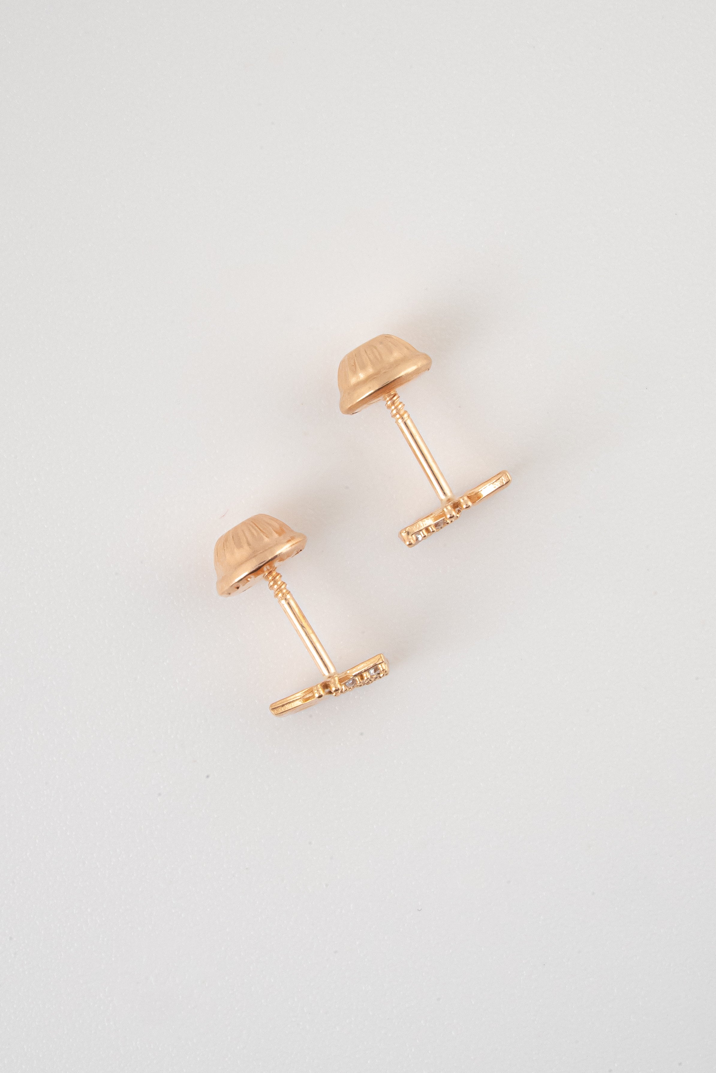 Topos Alas Circones Oro Rosado 18k / NA09/ M: 7 mm x 3 mm / P: 0,7 gr