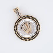 Dije Corona Circones Oro Amarillo 18k / NA102 / M: 2,6 cms / P: 9,1 gr