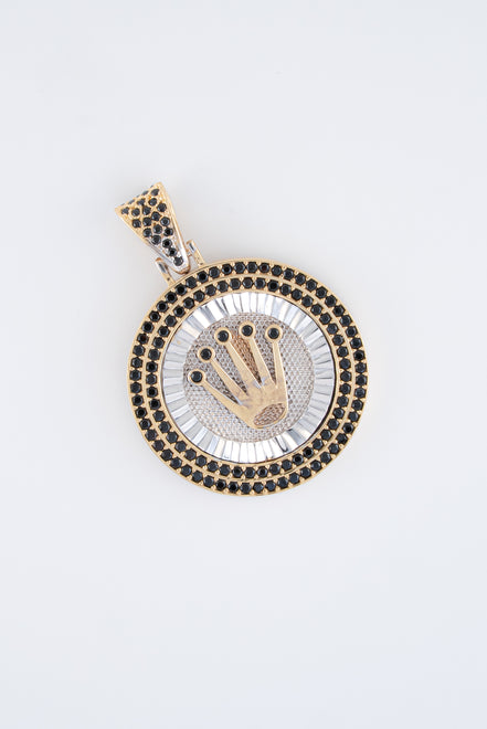 Dije Corona Circones Oro Amarillo 18k / NA102 / M: 2,6 cms / P: 9,1 gr