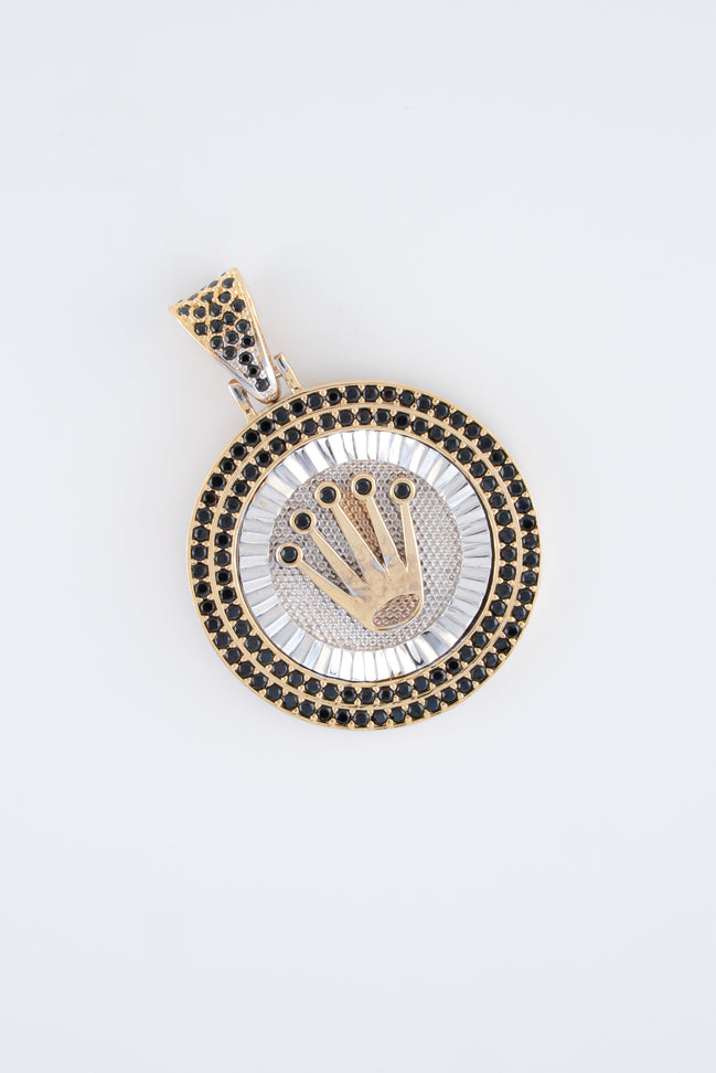 Dije Corona Circones Oro Amarillo 18k / NA102 / M: 2,6 cms / P: 9,1 gr