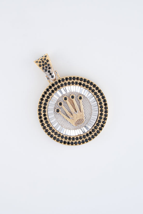 Dije Corona Circones Oro Amarillo 18k / NA102 / M: 2,6 cms / P: 9,1 gr