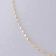 Cadena Eslabon Espejo Oro Amarillo 18k / ITA199 / 45 cms / M: 2mm / P: 1 gr