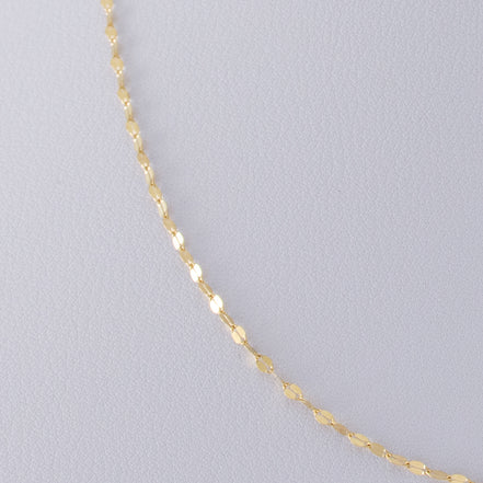 Cadena Eslabon Espejo Oro Amarillo 18k / ITA199 / 45 cms / M: 2mm / P: 1 gr