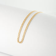 Pulsera Cubana Oro Amarillo 18k / ITA02 / M: 19 cms x 3 mm / P: 1 gr