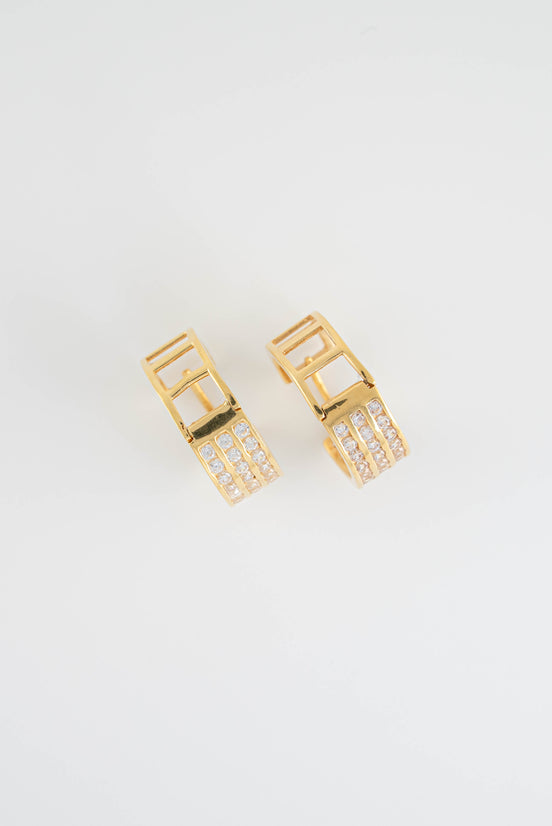 Candongas Circones Oro Amarillo 18k / NA08 / M: 1,6 cms / P: 5.2 gr