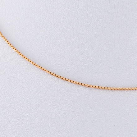 Cadena Veneciana Oro Rosado 18k / ITA87 / 40 cms / M: 1 mm / P: 2,1 gr