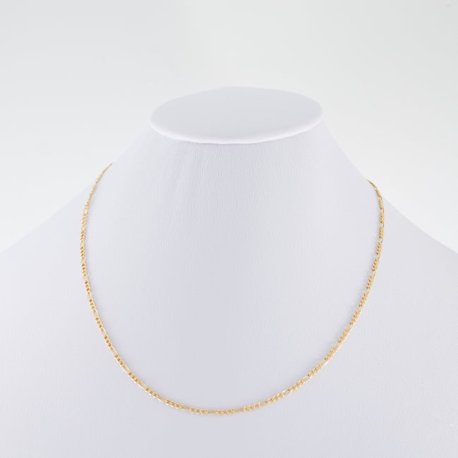 Cadena Figaro Oro Amarillo 18k / ITA09 / 45 cms / M: 2.2 mm / P: 1.4 gr