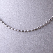 Cadena Militar Diamantada 2 mm Ovalada 18k oro rosado / 6,64 gr - 50 cms - Italiano