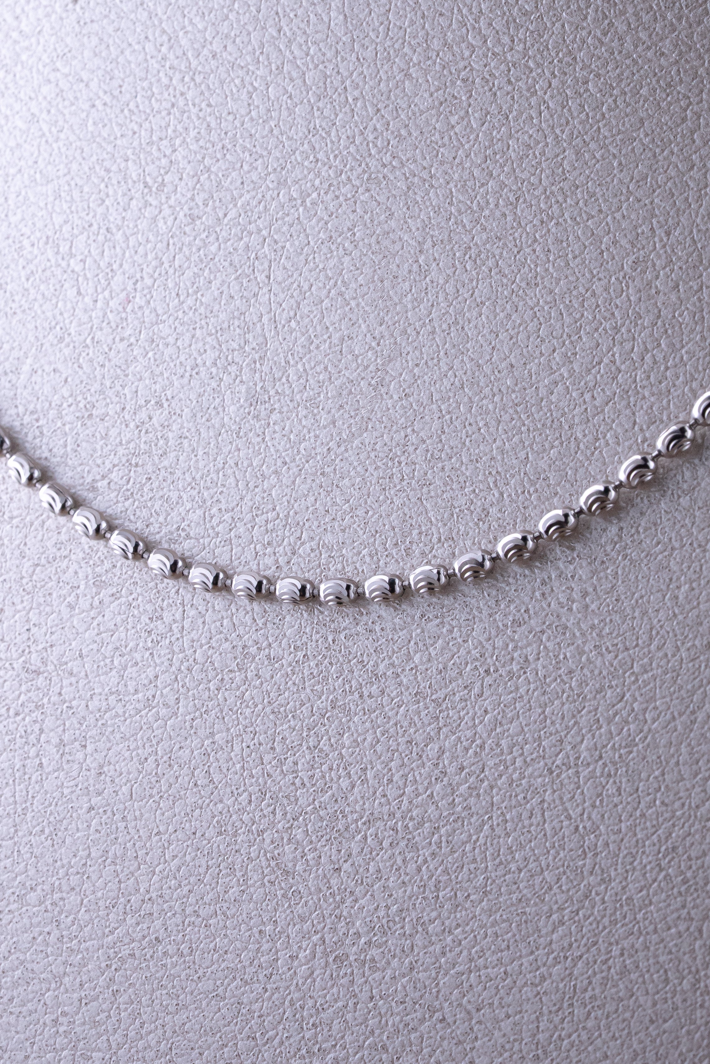 Cadena Militar Diamantada 2 mm Ovalada 18k oro rosado / 6,64 gr - 50 cms - Italiano