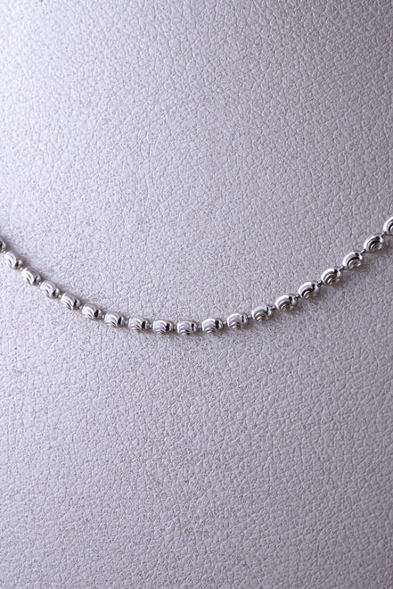 Cadena Militar Diamantada 2 mm Ovalada 18k oro rosado / 6,64 gr - 50 cms - Italiano