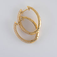 Candongas Circones Oro Amarillo 18k / NA08 / M: 1,6 cms / P: 5.5 gr
