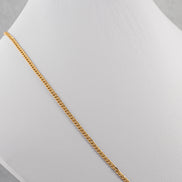 Cadena Cubana Oro Amarillo 18k / ITA33 / 60 cms / M: 3 mm / P: 3 gr