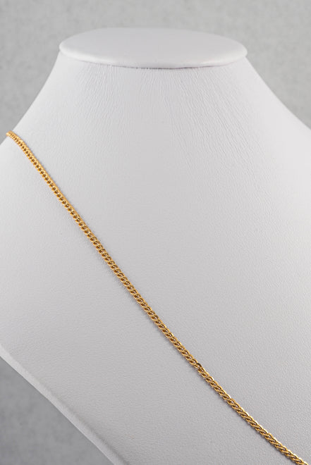 Cadena Cubana Oro Amarillo 18k / ITA33 / 60 cms / M: 3 mm / P: 3 gr