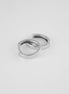 Candongas Lisas Oro Blanco 18k / NA08 / M: 1 cms / P: 1,38 gr