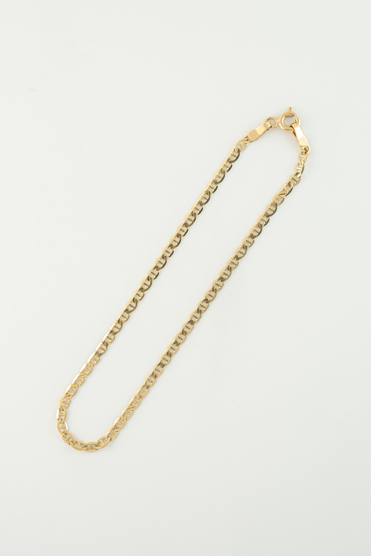 Pulsera Escalera Oro Amarillo 18k / ITA65 / M: 21 cms x 2.5 mm / P: 2 gr