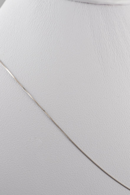 Cadena veneciana Oro Blanco 18k / ITA91 / M: 1 mm / P: 1,3 gr