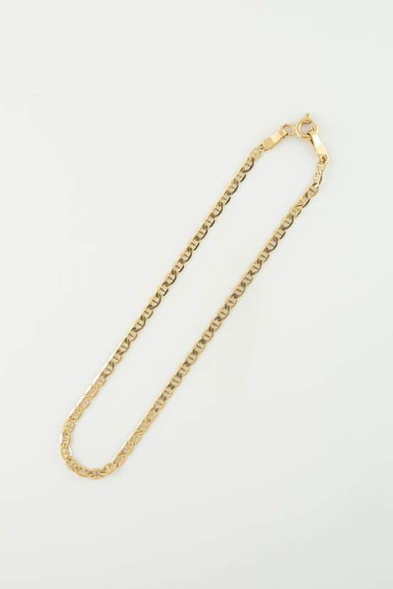 Pulsera Escalera Oro Amarillo 18k / ITA65 / M: 21 cms x 2.5 mm / P: 2 gr