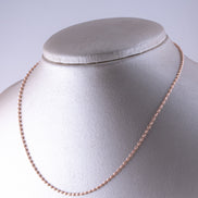 Cadena Militar Ovalada Diamantada Oro Rosado 18k/ITA218 / P: 4,9 gr