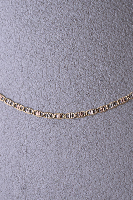 Cadena Escalera Tres Oros 18k / ITA79 / 45 cms / P: 1,5 gr