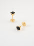Topos Bisel Circon Negro Oro Amarillo 18k / NA158 / M: 5mm / P: 0,7 gr