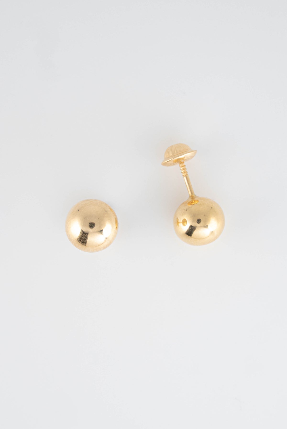 Topos Balin 8 mm Liso Oro Amarillo 18k / NA152 / P: 0.9 gr